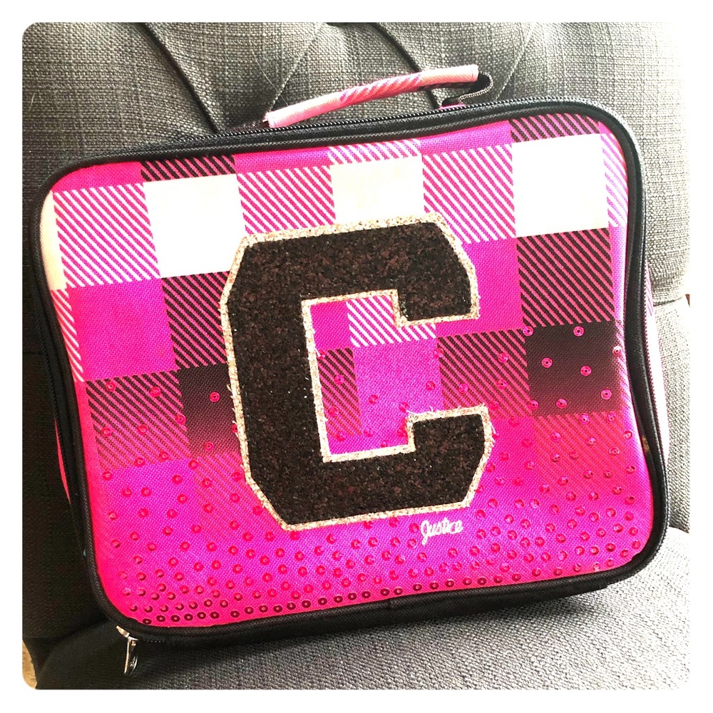 Justice C lunchbox monogram